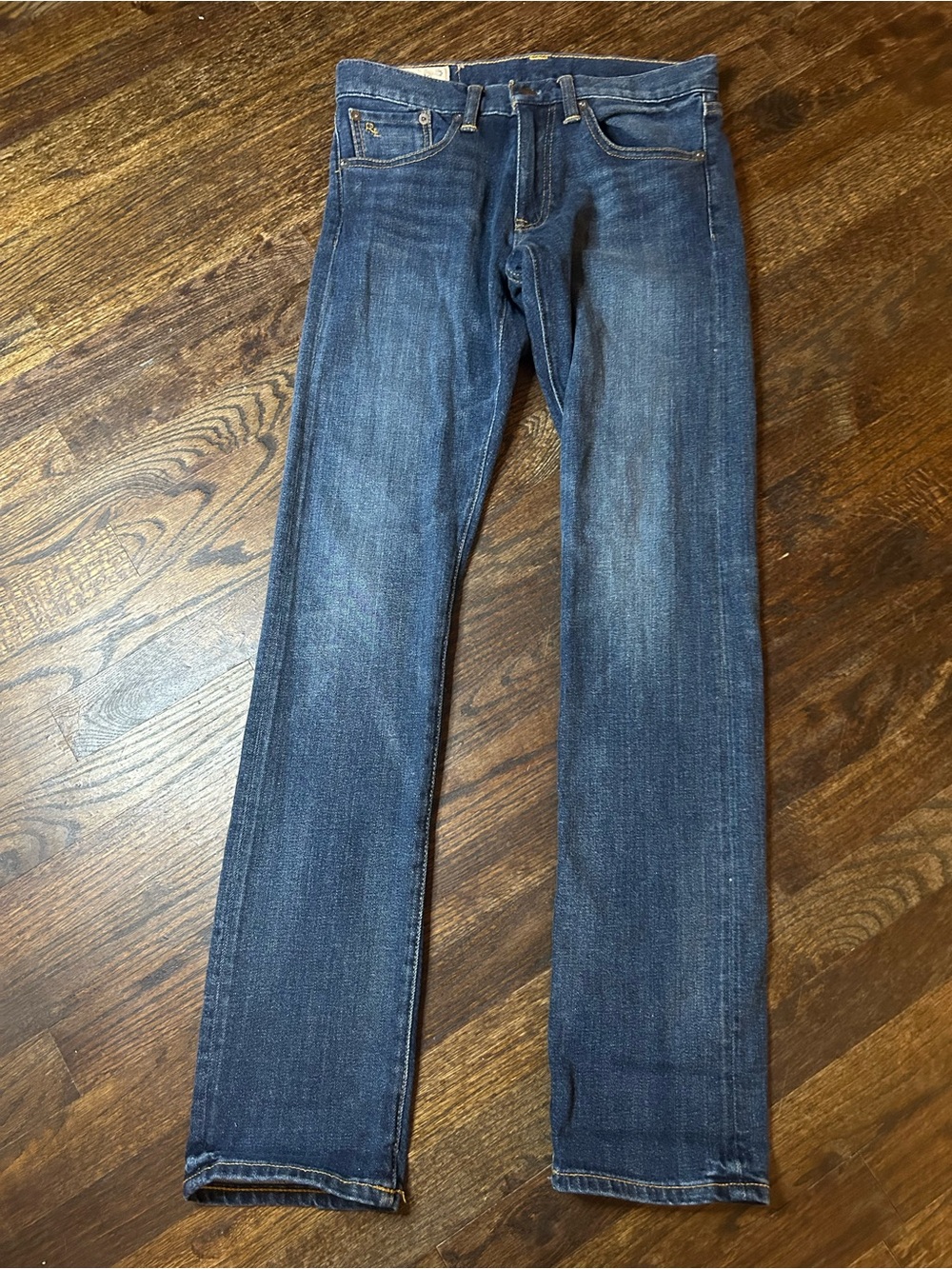 Ralph Lauren Double RL Men's Straight Jeans in Indigo Blue